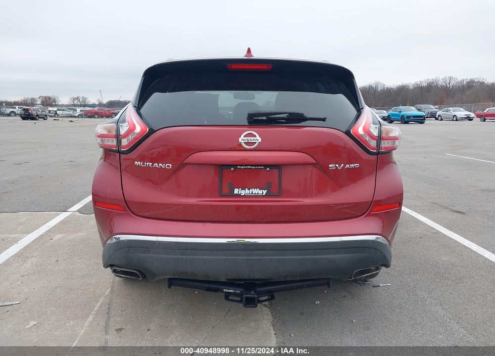 2018 NISSAN MURANO SV VIN: 5N1AZ2MH5JN133567