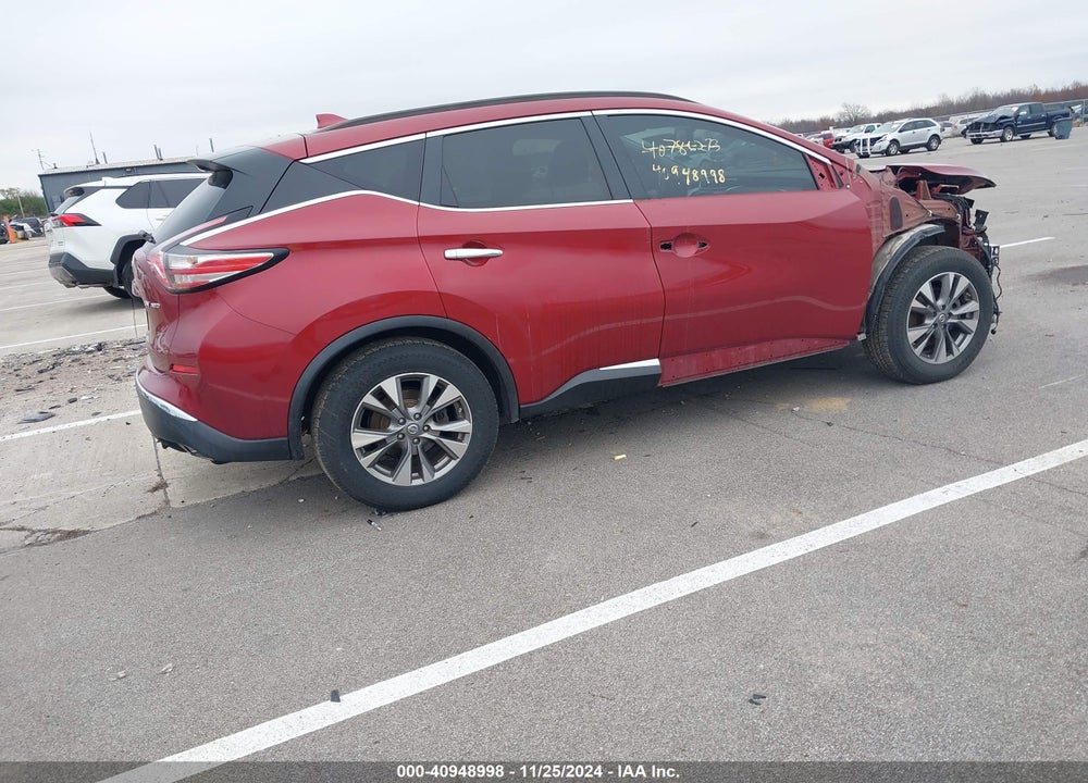 2018 NISSAN MURANO SV VIN: 5N1AZ2MH5JN133567