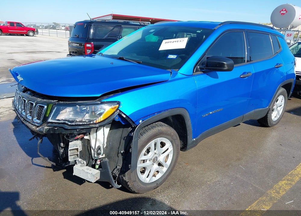 2018 JEEP COMPASS SPORT FWD VIN: 3C4NJCAB2JT462861