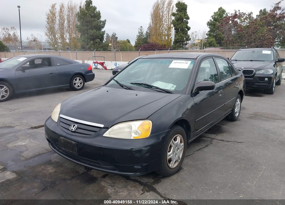 2001 HONDA CIVIC LX VIN: 2HGES16581H588964