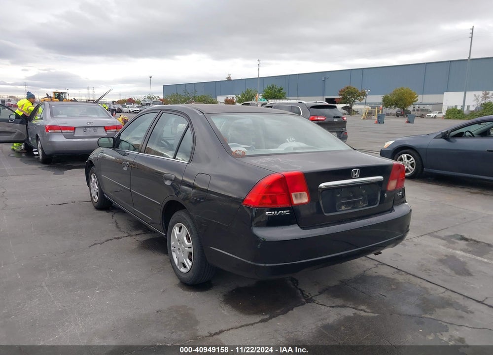 2001 HONDA CIVIC LX VIN: 2HGES16581H588964