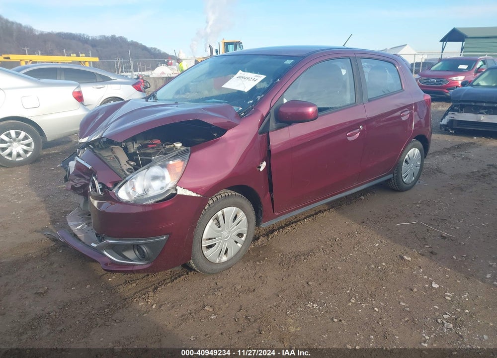 2019 MITSUBISHI MIRAGE RF VIN: ML32A3HJ6KH015811