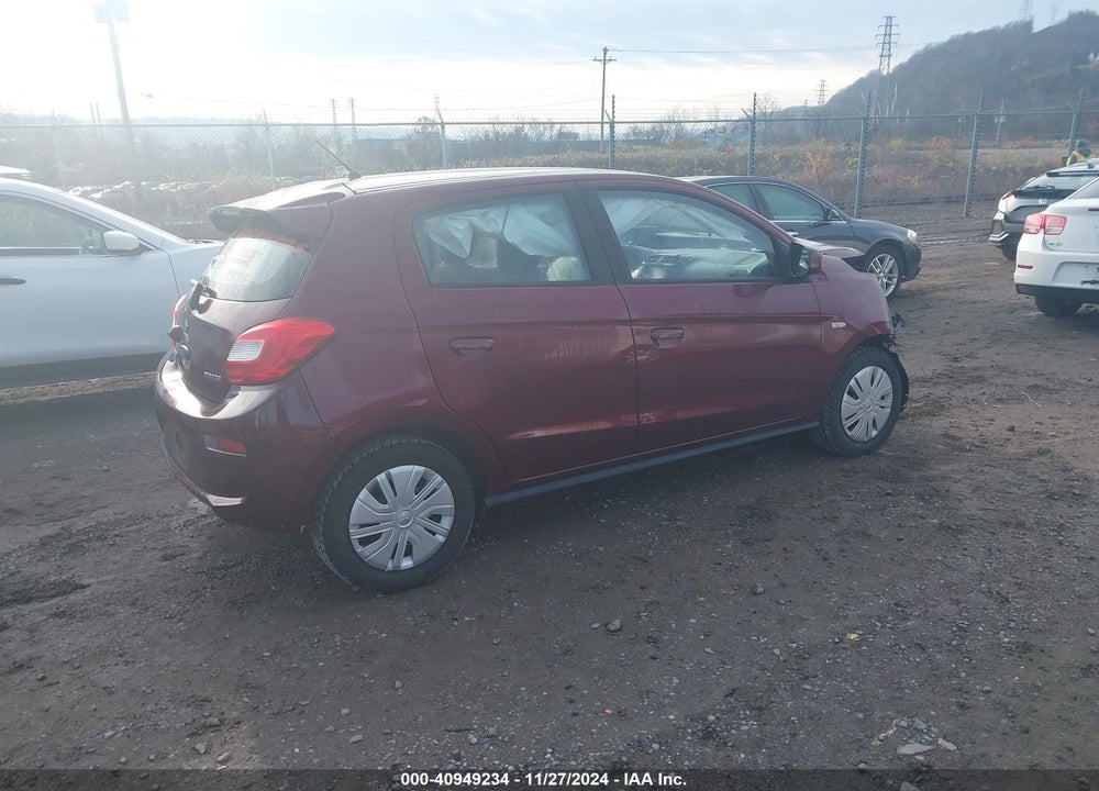 2019 MITSUBISHI MIRAGE RF VIN: ML32A3HJ6KH015811