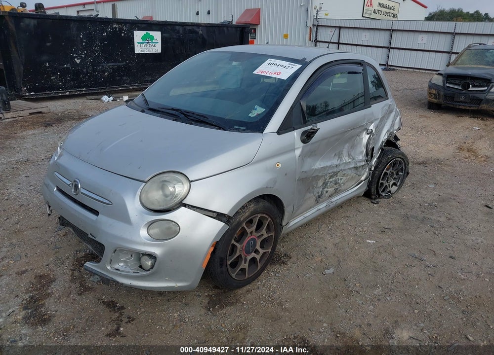 2012 FIAT 500 SPORT VIN: 3C3CFFBR2CT123157