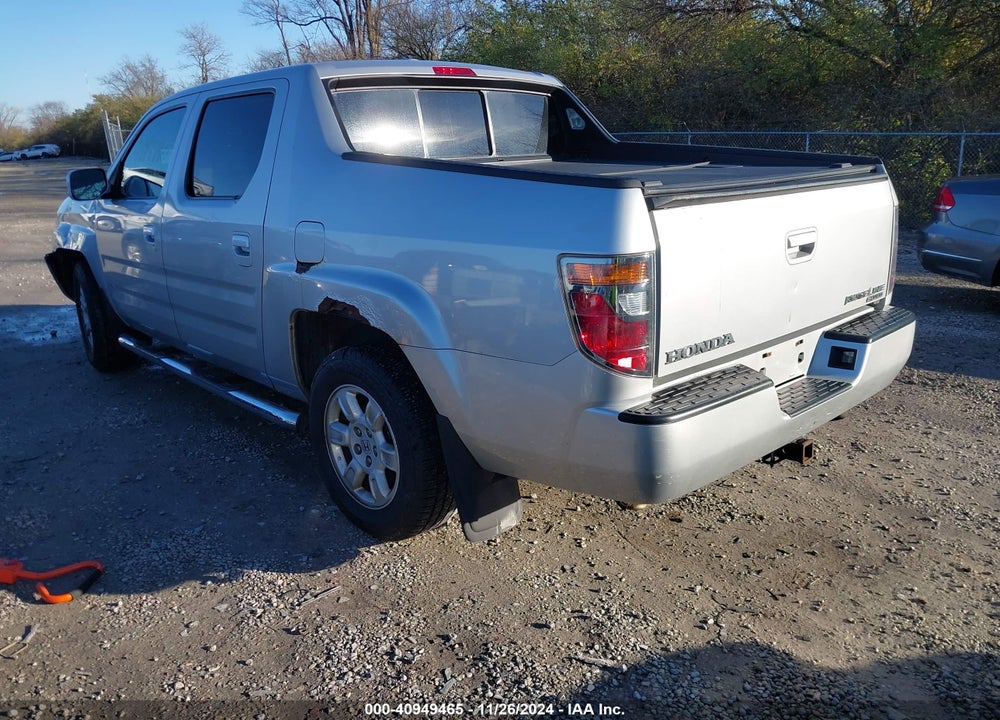 2007 HONDA RIDGELINE RTL VIN: 2HJYK16597H500648