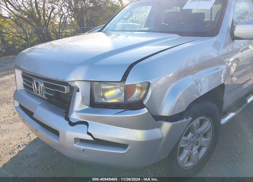 2007 HONDA RIDGELINE RTL VIN: 2HJYK16597H500648