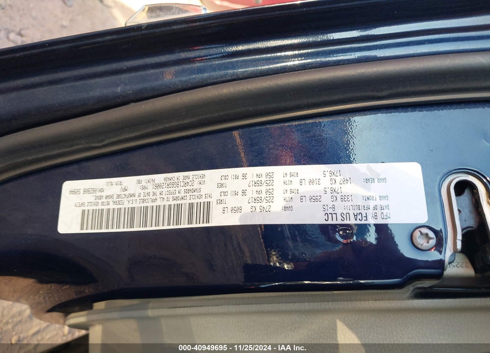 2016 CHRYSLER TOWN & COUNTRY TOURING VIN: 2C4RC1BG6GR120061