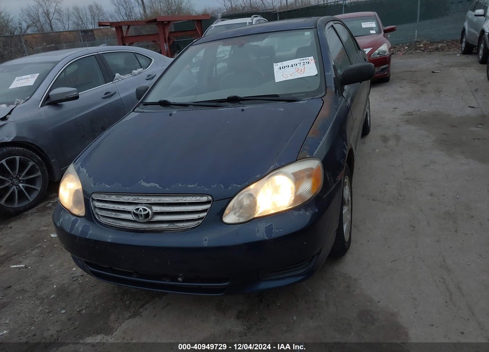 2004 TOYOTA COROLLA LE VIN: 2T1BR38E54C251494