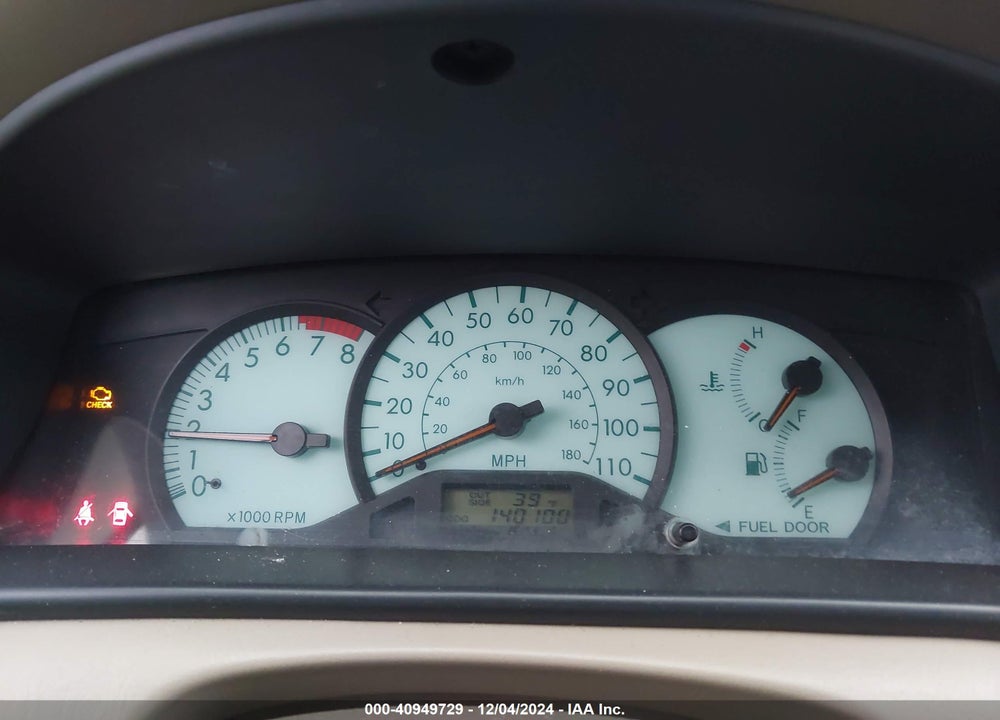 2004 TOYOTA COROLLA LE VIN: 2T1BR38E54C251494