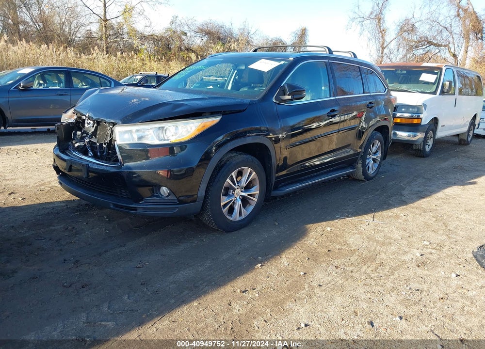 2014 TOYOTA HIGHLANDER XLE V6 VIN: 5TDJKRFH1ES060518