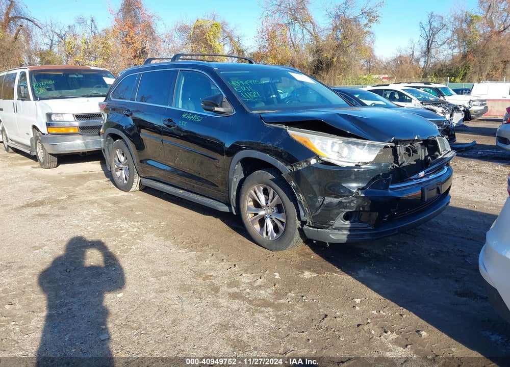 2014 TOYOTA HIGHLANDER XLE V6 VIN: 5TDJKRFH1ES060518