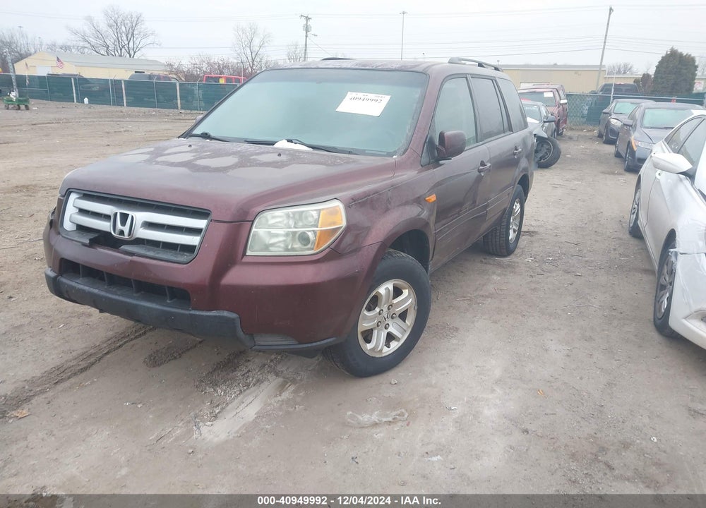 2008 HONDA PILOT VP VIN: 5FNYF28208B003612