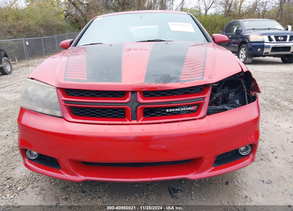 2013 DODGE AVENGER R/T VIN: 1C3CDZBG9DN590227
