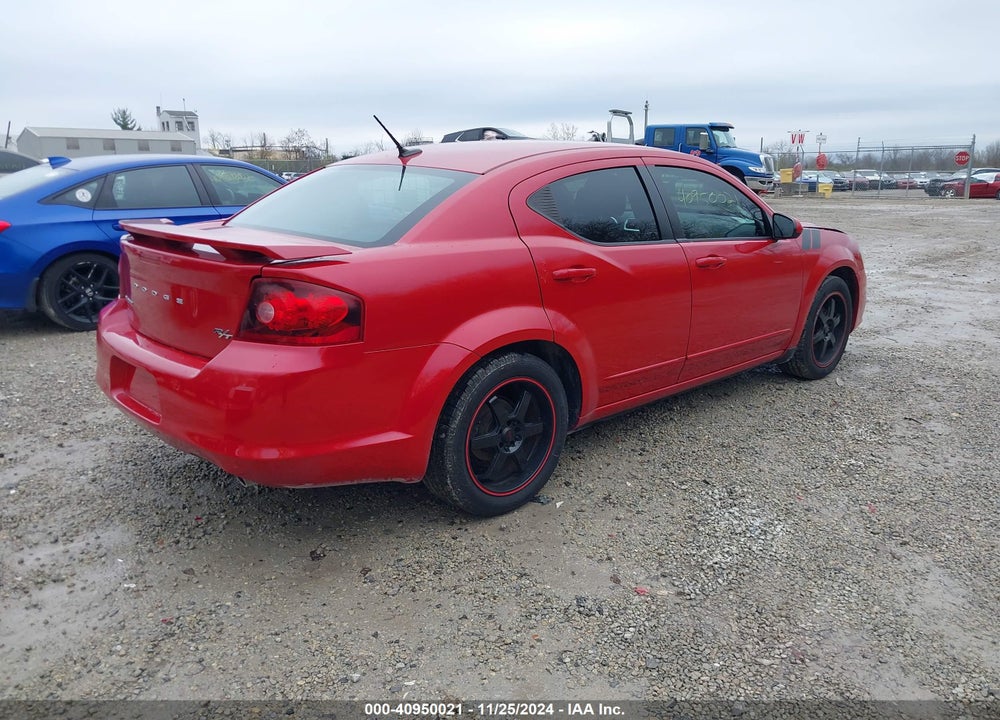 2013 DODGE AVENGER R/T VIN: 1C3CDZBG9DN590227