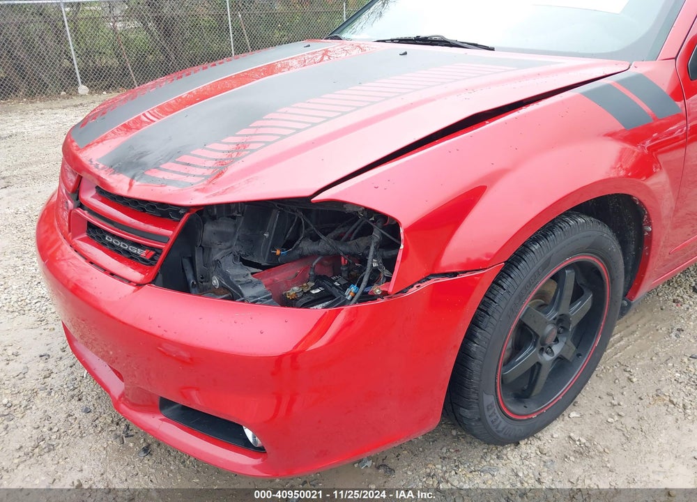 2013 DODGE AVENGER R/T VIN: 1C3CDZBG9DN590227