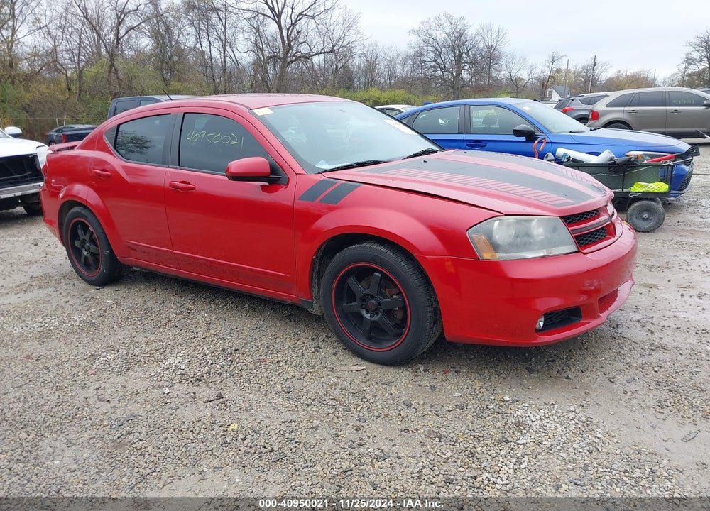 2013 DODGE AVENGER R/T VIN: 1C3CDZBG9DN590227