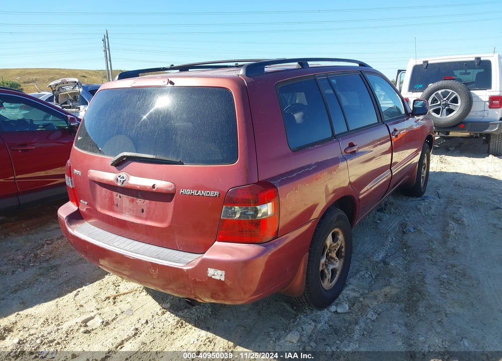 2005 TOYOTA HIGHLANDER VIN: JTEHD21A150034896
