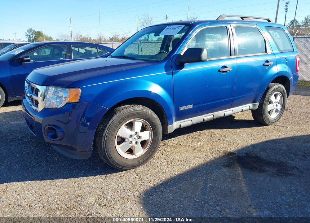 2008 FORD ESCAPE XLS/XLS MANUAL VIN: 1FMCU02Z98KA02550