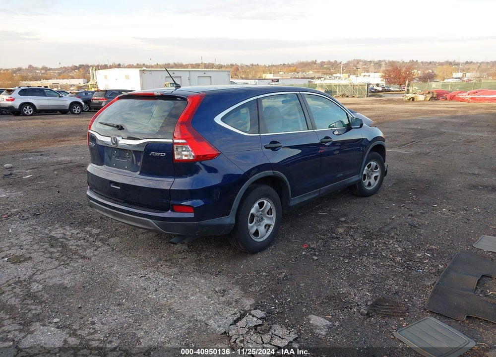 2015 HONDA CR-V LX VIN: 5J6RM4H34FL037099