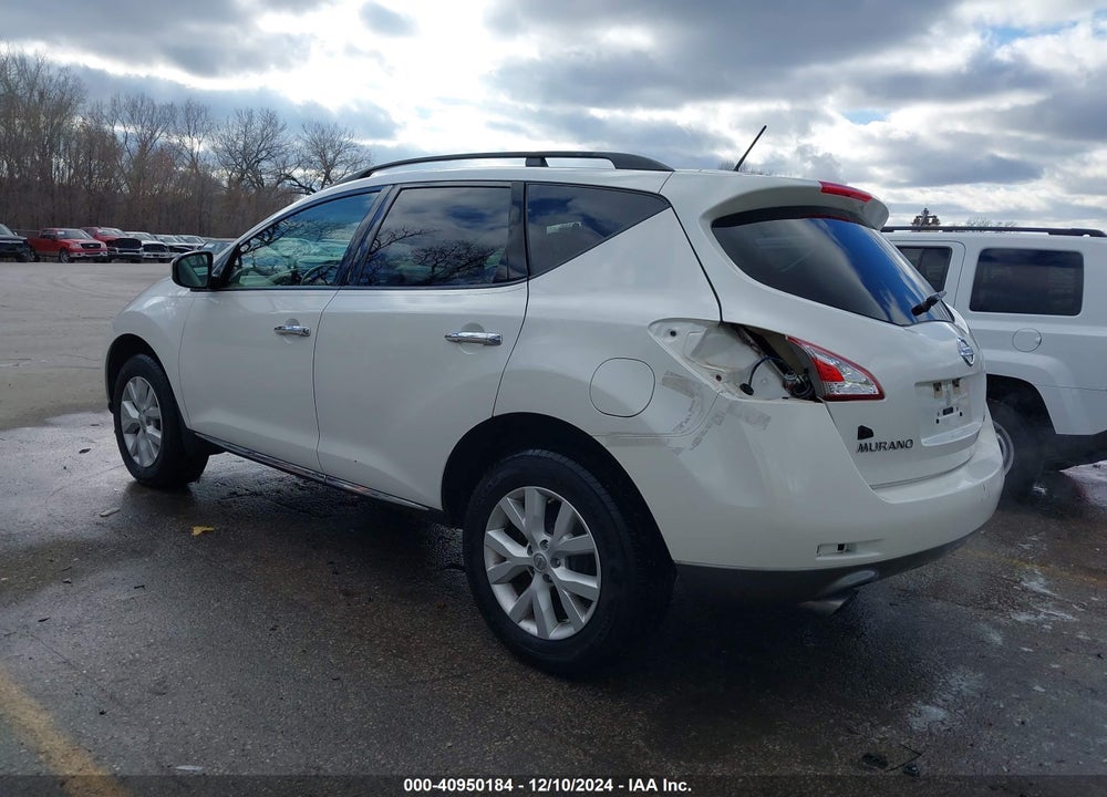2012 NISSAN MURANO SV VIN: JN8AZ1MW5CW214339