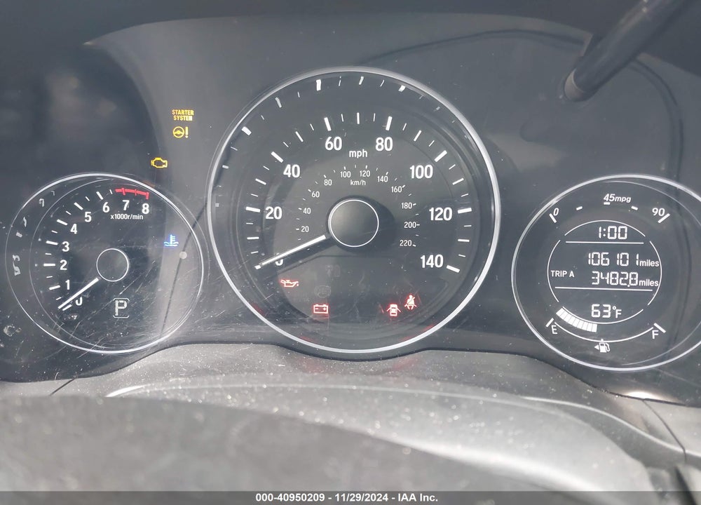 2017 HONDA HR-V EX VIN: 3CZRU5H50HG710106