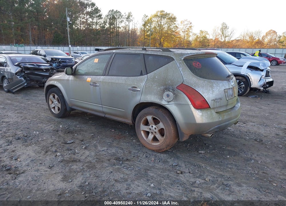 2003 NISSAN MURANO SL VIN: JN8AZ08W73W237271