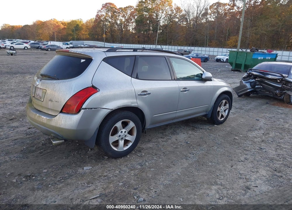 2003 NISSAN MURANO SL VIN: JN8AZ08W73W237271