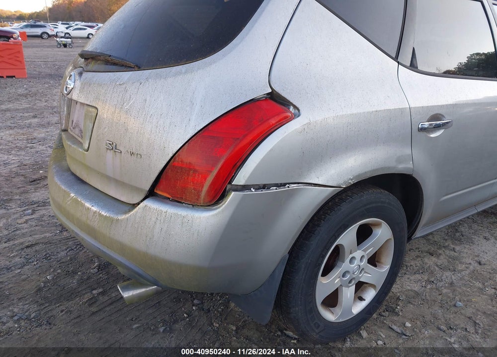 2003 NISSAN MURANO SL VIN: JN8AZ08W73W237271