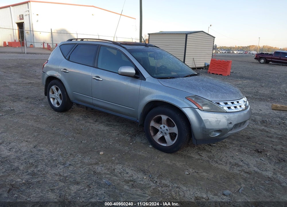 2003 NISSAN MURANO SL VIN: JN8AZ08W73W237271