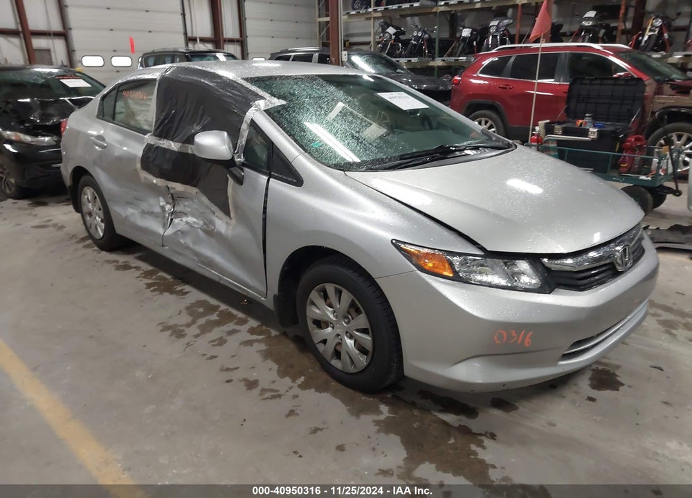 2012 HONDA CIVIC LX VIN: 19XFB2F59CE068585
