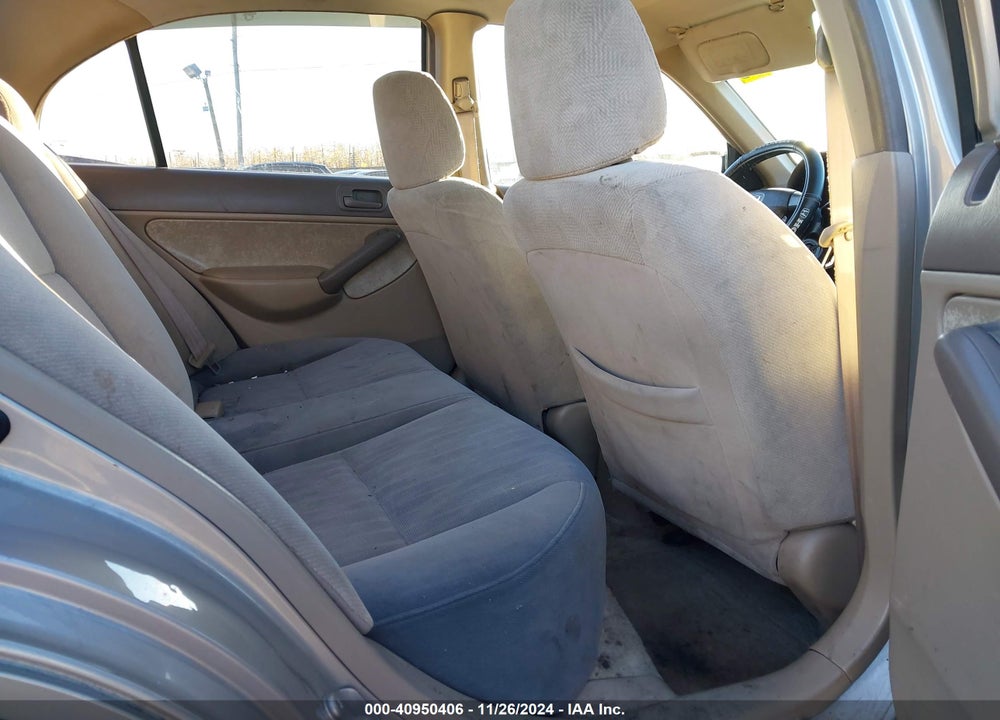 2001 HONDA CIVIC LX VIN: 1HGES16541L076251
