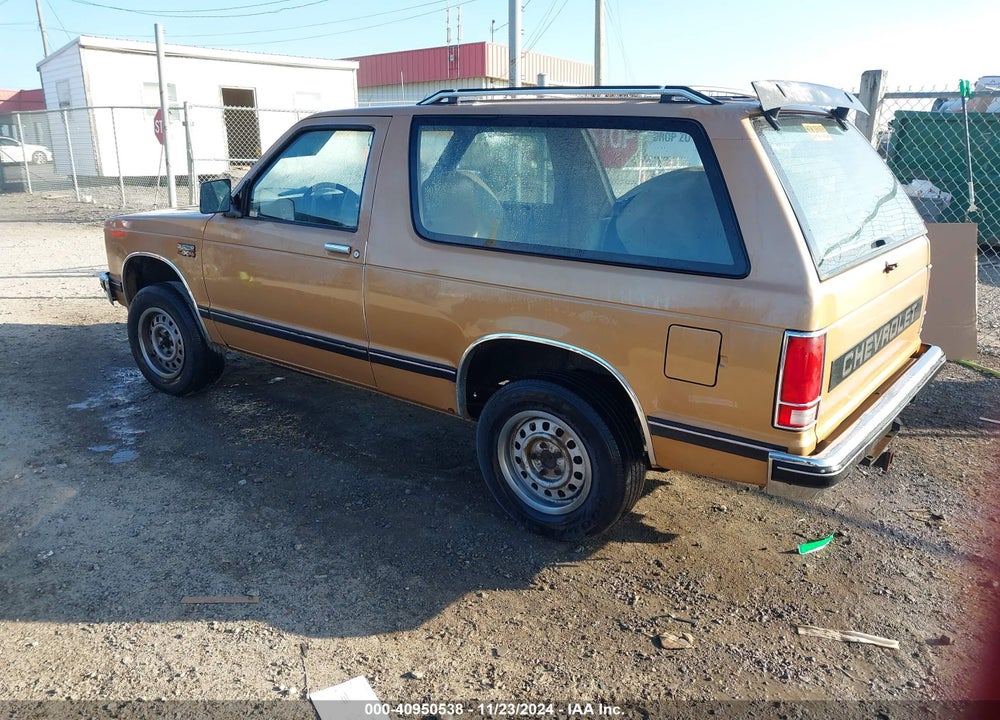 1987 CHEVROLET BLAZER S10 VIN: 1GNCT18R3H8144367