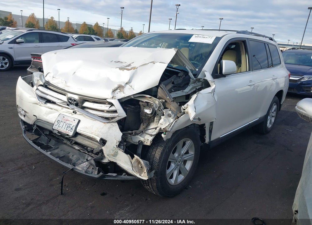 2012 TOYOTA HIGHLANDER SE VIN: 5TDZK3EH6CS083422