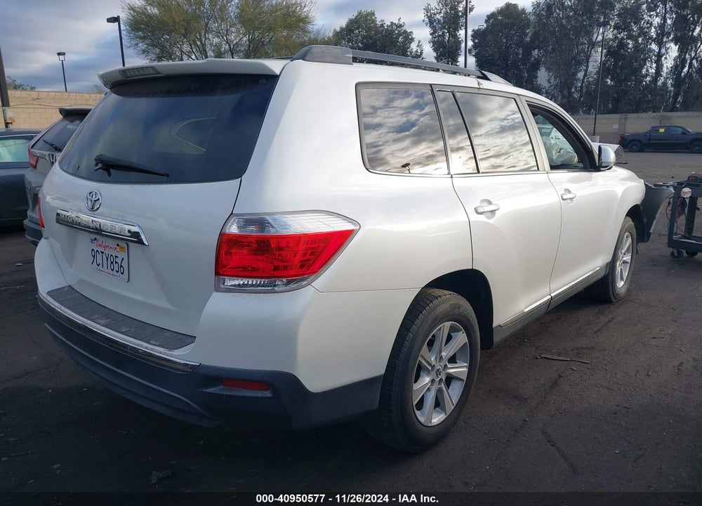 2012 TOYOTA HIGHLANDER SE VIN: 5TDZK3EH6CS083422
