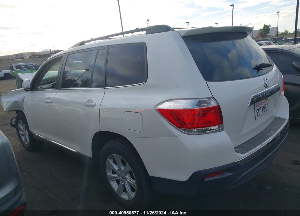 2012 TOYOTA HIGHLANDER SE VIN: 5TDZK3EH6CS083422