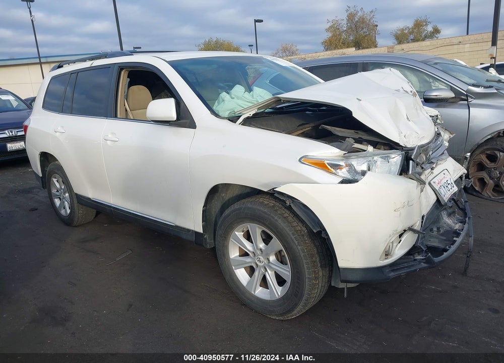 2012 TOYOTA HIGHLANDER SE VIN: 5TDZK3EH6CS083422