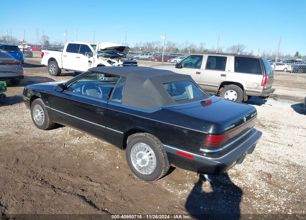 1991 CHRYSLER LEBARON LX VIN: 1C3XJ5539MG160777