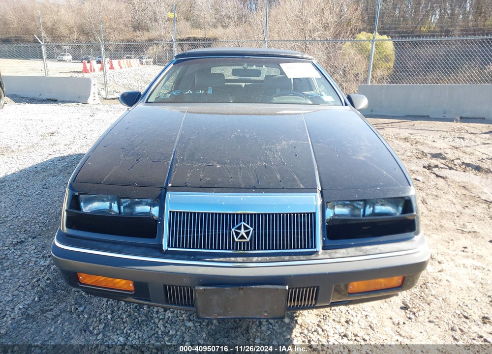 1991 CHRYSLER LEBARON LX VIN: 1C3XJ5539MG160777