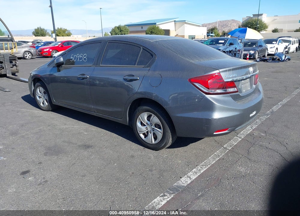 2013 HONDA CIVIC LX VIN: 19XFB2F57DE247614
