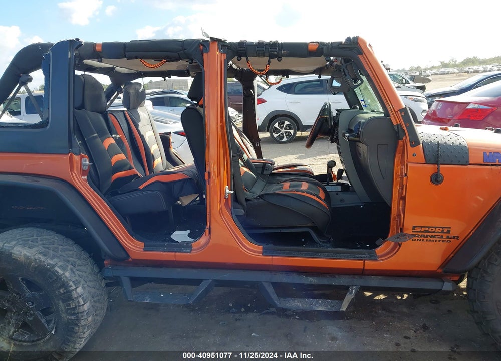 2010 JEEP WRANGLER UNLIMITED SPORT VIN: 1J4BA3H10AL201198
