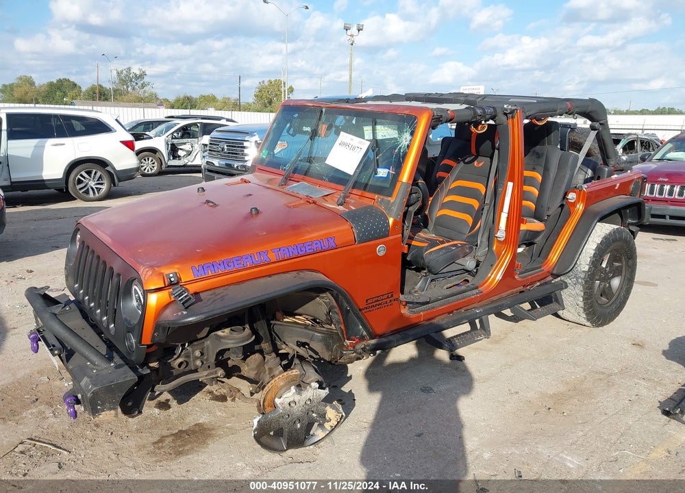 2010 JEEP WRANGLER UNLIMITED SPORT VIN: 1J4BA3H10AL201198