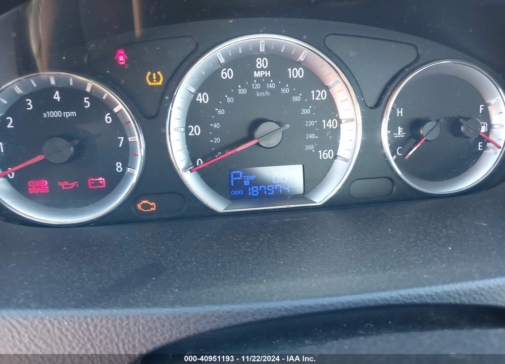 2009 HYUNDAI SONATA GLS VIN: 5NPET46F79H459820