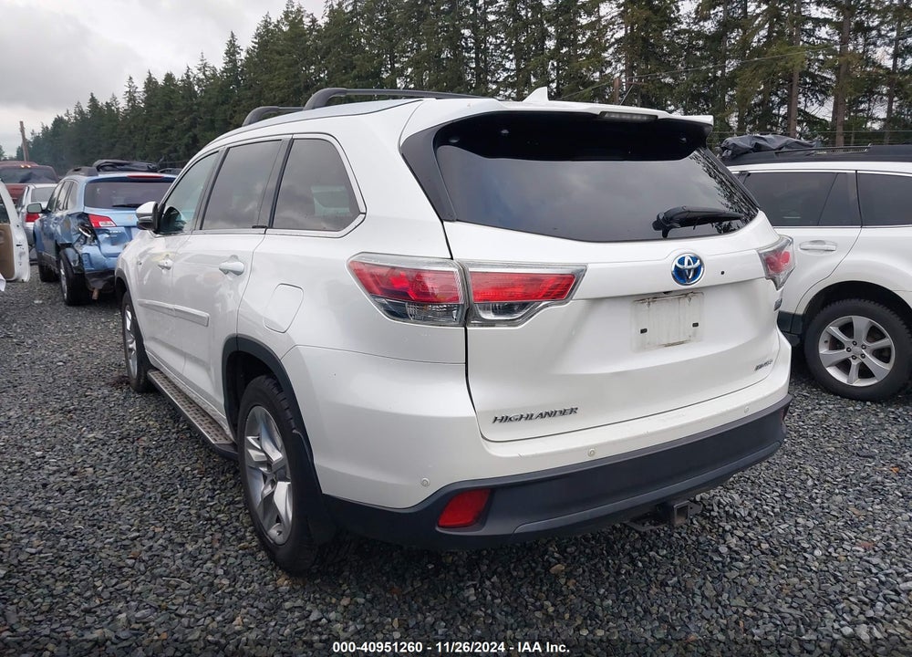 2014 TOYOTA HIGHLANDER HYBRID LIMITED VIN: 5TDDCRFH6ES004987