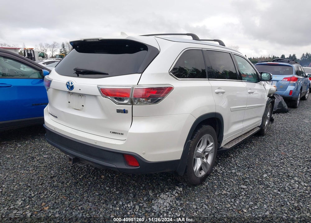 2014 TOYOTA HIGHLANDER HYBRID LIMITED VIN: 5TDDCRFH6ES004987