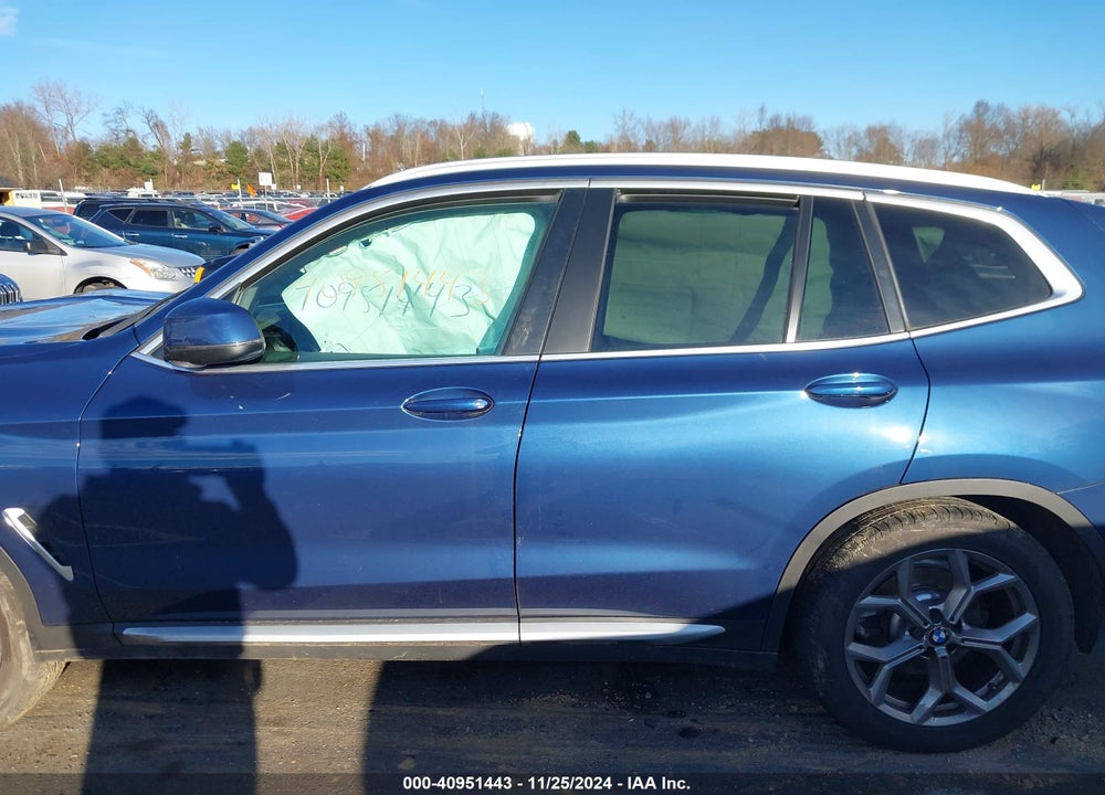 2022 BMW X3 XDRIVE30I VIN: 5UX53DP01N9J32020