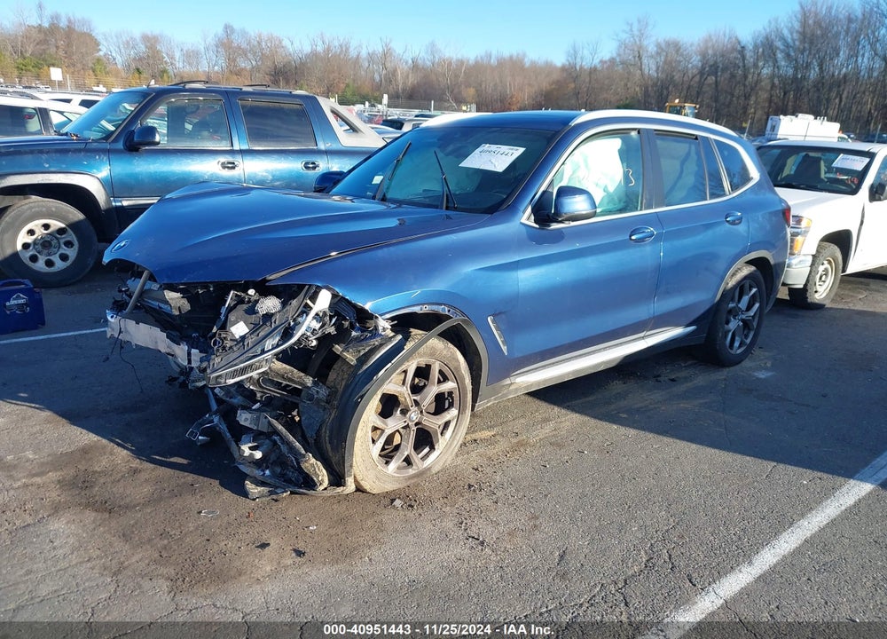 2022 BMW X3 XDRIVE30I VIN: 5UX53DP01N9J32020