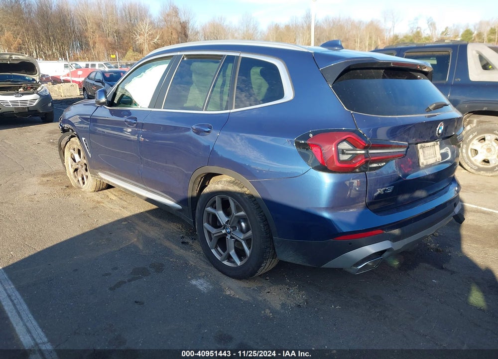 2022 BMW X3 XDRIVE30I VIN: 5UX53DP01N9J32020