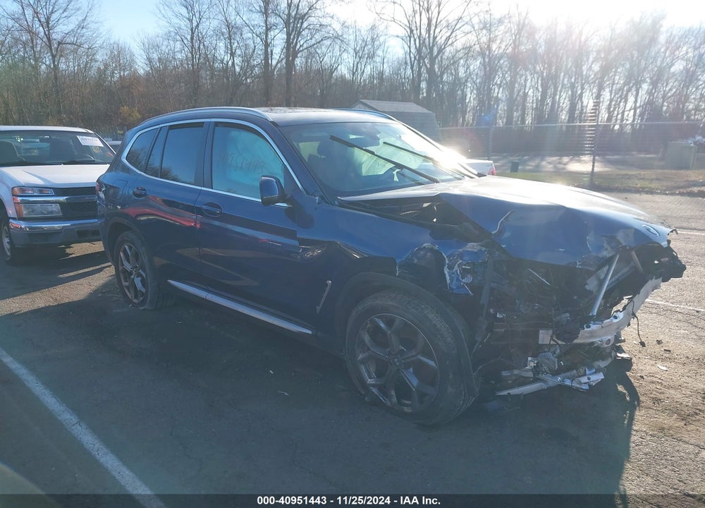 2022 BMW X3 XDRIVE30I VIN: 5UX53DP01N9J32020