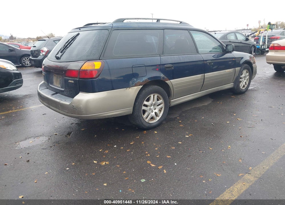 2000 SUBARU OUTBACK VIN: 4S3BH6657Y6652307