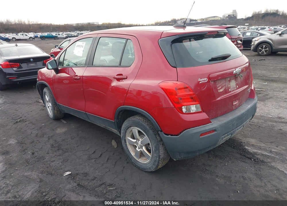 2015 CHEVROLET TRAX 1LS VIN: KL7CJPSB9FB110282